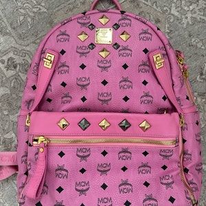 MCM dual pink backpack in medium